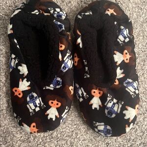 Star Wars Slippers Unisex Fuzzy Babba Socks House Shoes Print Slippers